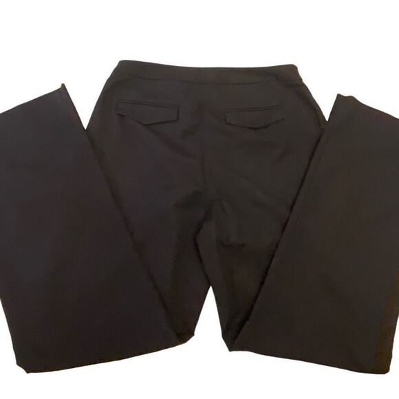 Coldwater Creek Natural Fit Flat Front Cotton Navy Pants Size‎ 12 - Picture 4 of 11